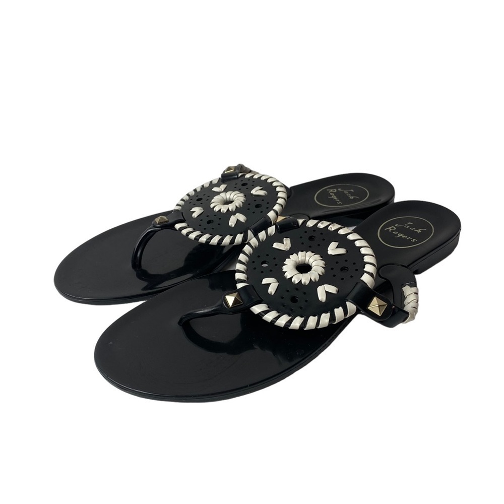 Jack Rogers woman’s jelly thong sandals size 7.